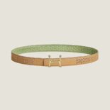 Hermes Women Mors H Belt Buckle & Reversible Leather Strap 24 mm-Green