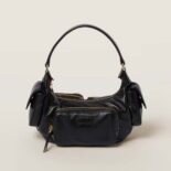 Miu Miu Women Nappa Leather Pocket Bag-Black