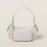 Miu Miu Women Nappa Leather Pocket Bag-White