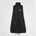 Prada Women Re-Nylon Mini-Dress-Black