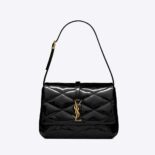 Saint Laurent YSL Women Le 57 Hobo Bag in Quilted Patent-Black