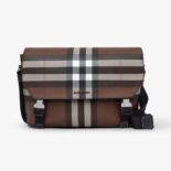 Burberry Men Large Wright Bag in Calf Leather-Brown